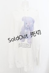 Wrouge / Confined Bear　BIGパーカー  ホワイト O-24-07-26-076-PU-TO-OW-ZT343