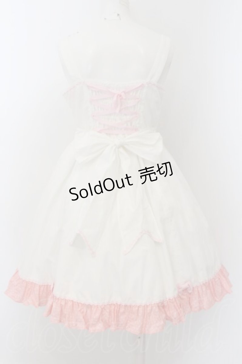 画像4: Angelic Pretty / アソートCookieジャンパースカート  シロ×ピンク O-24-07-26-019-AP-OP-IG-OS (4)