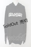 NieR Clothing / NIER FRONT LOGO HOODIE 2XL ブラック O-24-07-29-1048-PU-TO-IG-ZT303