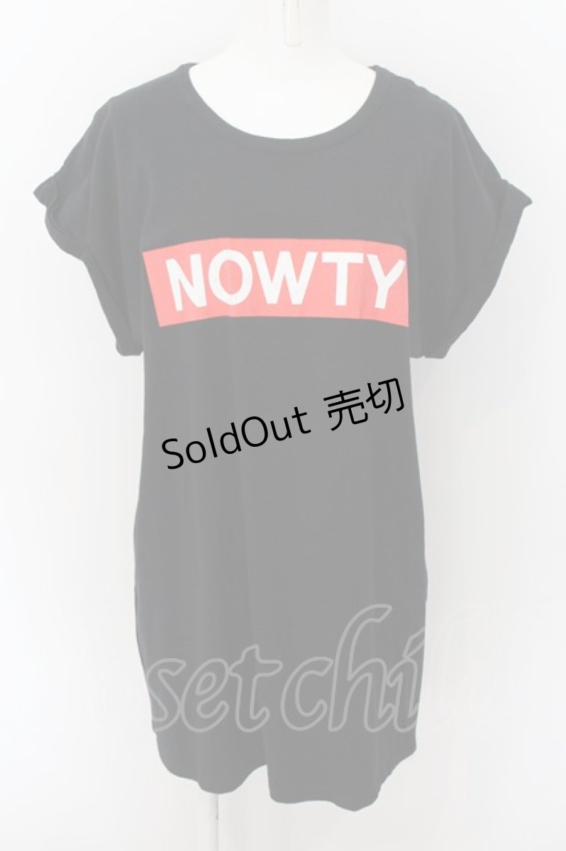 画像1: Candy Stripper / NOWTYロゴ Tシャツ 2 ブラック O-24-07-29-1069-PU-TS-IG-ZT194 (1)