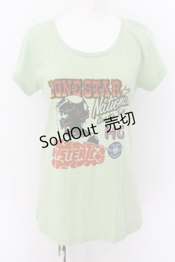 画像1: HYSTERIC GLAMOUR / HYS LONE STAR Tシャツ F ライトグリーン O-24-07-29-1087-PU-TS-IG-ZT230