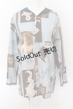 画像1: MILKBOY / HOME セーラーシャツ  ブルー O-24-07-29-1091-MB-BL-YM-ZT037