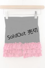 MARBLE / ラッセルレースペチパンツ  ブラック×ピンク O-24-07-29-1128-GO-PA-IG-ZT263