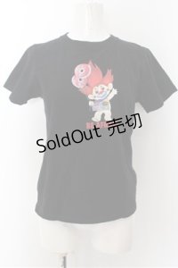 LAND by MILKBOY / BALLOON PIERROT TROLLS TEE  ブラック O-24-07-29-4070-MB-TO-KB-ZT184