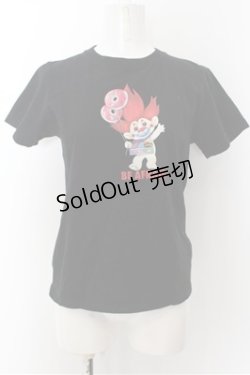 画像1: LAND by MILKBOY / BALLOON PIERROT TROLLS TEE  ブラック O-24-07-29-4070-MB-TO-KB-ZT184
