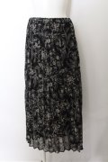 axes femme / ニュアンスフラワースカート M クロ O-24-07-29-4033-AX-SK-AS-ZT267