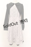 axes femme POETIQUE / クロミ/ティールームワンピース M クロ×ラベンダー O-24-07-31-065-AX-OP-OW-OS