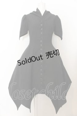 画像1: ATELIER BOZ / カトレア半袖ワンピース  ブラック O-24-07-31-2067-EL-OP-OW-OS