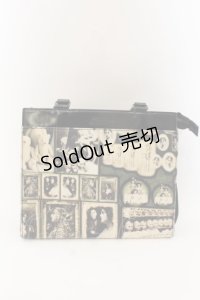 Jean Paul GAULTIER / アンティークドール＆テディベア柄バッグ  ブラック×セピア O-24-07-31-2072-GO-BG-OW-OS