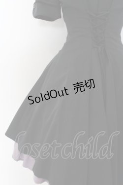 画像4: ATELIER BOZ / メイファススカート付ジャケットワンピース  ブラック×ラベンダー O-24-07-31-148-EL-OP-IG-OS