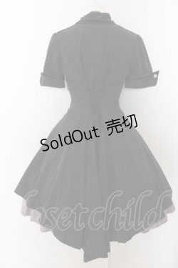 画像5: ATELIER BOZ / メイファススカート付ジャケットワンピース  ブラック×ラベンダー O-24-07-31-148-EL-OP-IG-OS