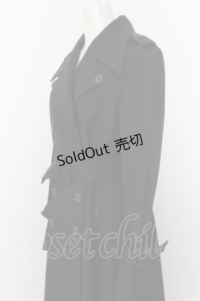 画像2: ATELIER BOZ / グリモワールロングトレンチコート レディース ブラック O-24-07-31-149-EL-CO-IG-OS (2)