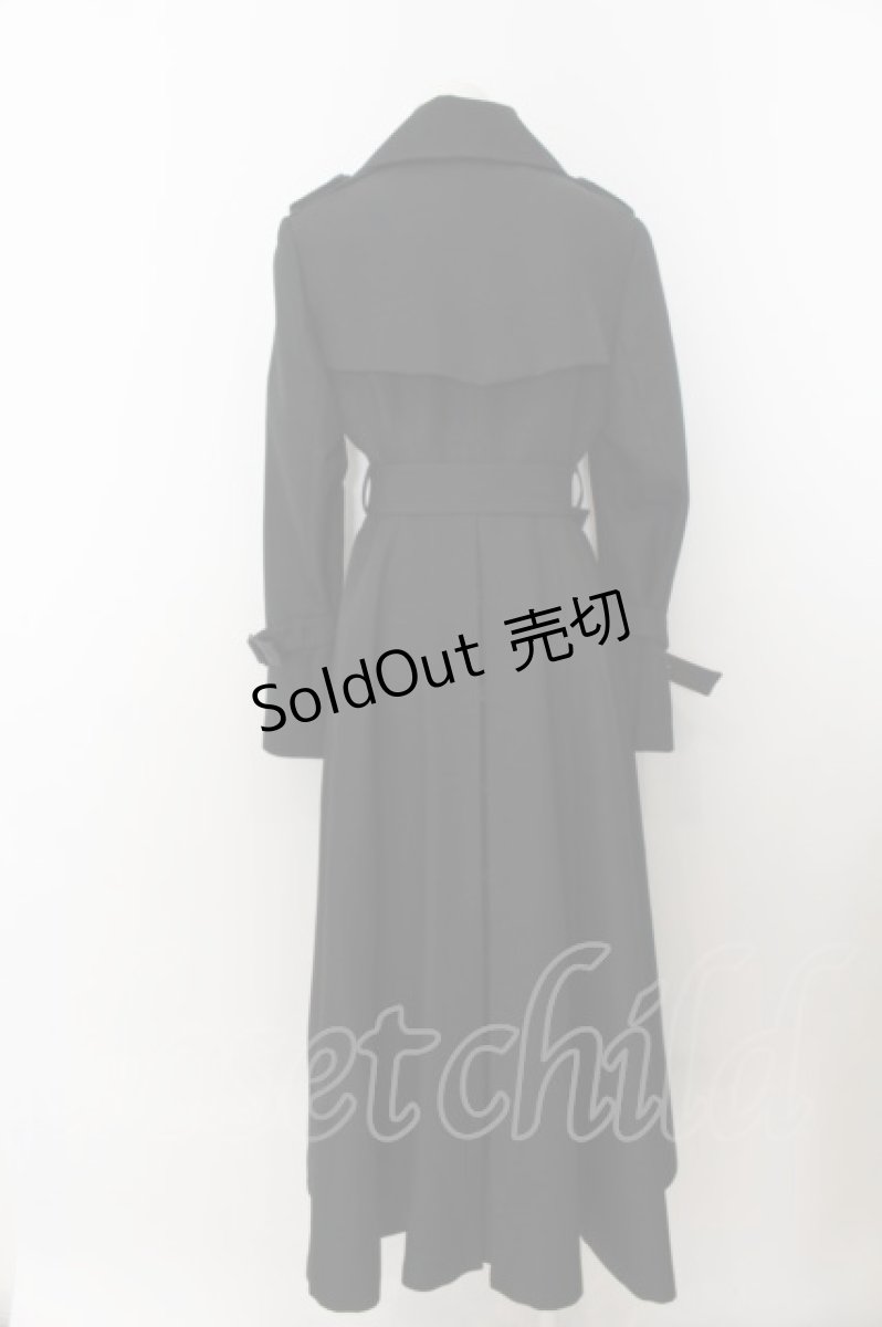 画像3: ATELIER BOZ / グリモワールロングトレンチコート レディース ブラック O-24-07-31-149-EL-CO-IG-OS (3)