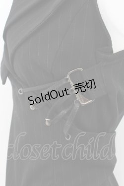 画像4: alice auaa / 05SS【aminous】コートワンピース 3 ブラックストライプ O-24-08-10-025-AA-OP-OW-OS