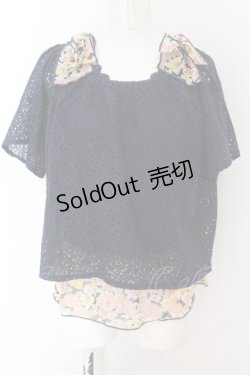 画像1: axes femme / 総レースアンサンブルプルオーバー M コン O-24-08-12-057-AX-TO-SZ-ZT118
