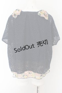 画像2: axes femme / 総レースアンサンブルプルオーバー M コン O-24-08-12-057-AX-TO-SZ-ZT118