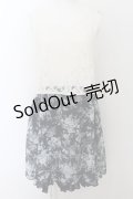 axes femme / レース×メルヘン花柄チュニック M コン O-24-08-12-019-AX-TO-SZ-ZT079
