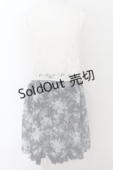 axes femme / レース×メルヘン花柄チュニック M コン O-24-08-12-019-AX-TO-SZ-ZT079