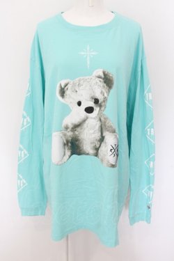 画像1: TRAVAS TOKYO / FURRY BEARビッグロンT F ミントグリーン O-24-08-17-069-PU-TO-OW-ZI