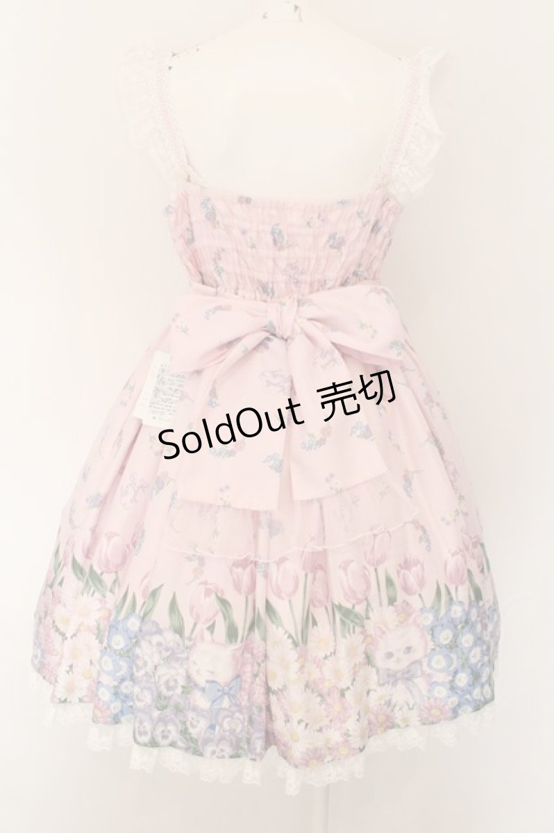 画像4: Angelic Pretty / Flower Kittenジャンパースカート  ピンク O-24-08-17-032-AP-OP-OW-OS (4)