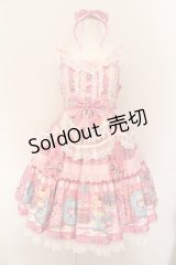 Angelic Pretty / Toy's Donut Diner エプロンドレスSet  ピンク O-24-08-17-034-AP-OP-OW-OS