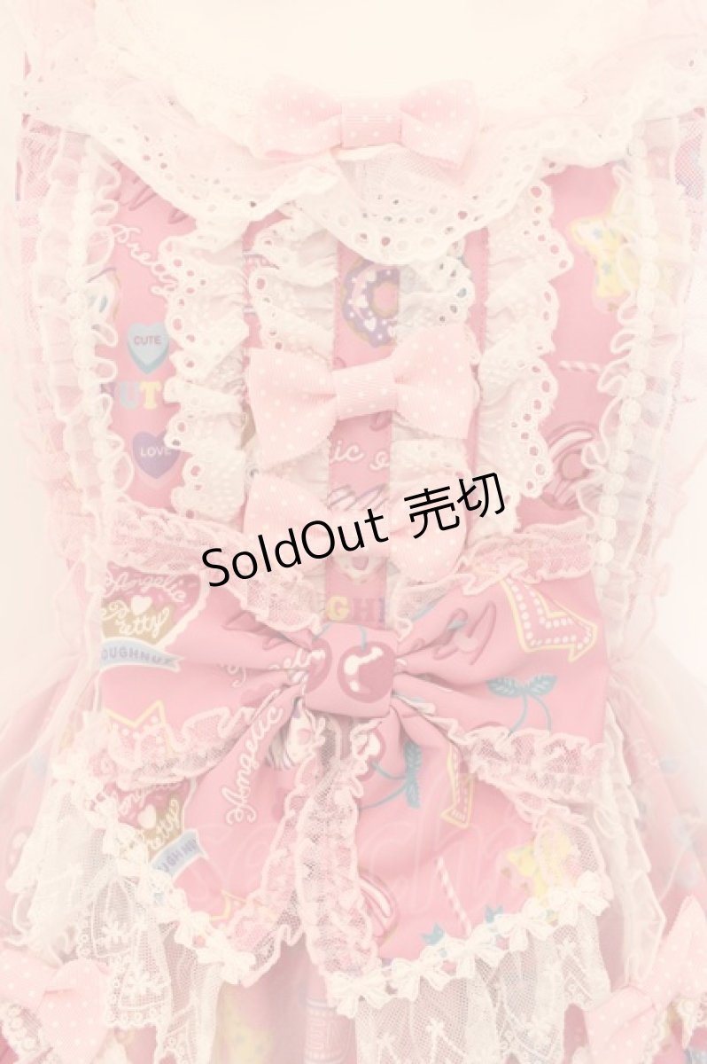 画像2: Angelic Pretty / Toy's Donut Diner エプロンドレスSet  ピンク O-24-08-17-034-AP-OP-OW-OS (2)