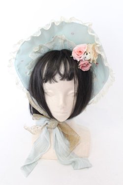 画像2: BABY,THE STARS SHINE BRIGHT / Scarlet ~Primavera Waltz Bonnet Hat~  ミント O-24-08-19-063-BA-AC-IG-ZT308