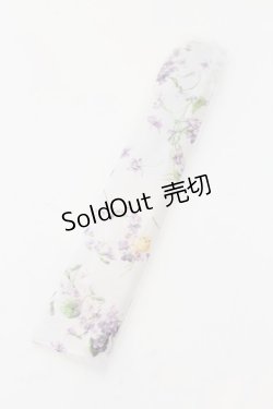 画像2: PINK HOUSE / Little Violet柄扇子  オフシロ O-24-08-19-070-LO-ZA-IG-ZT168