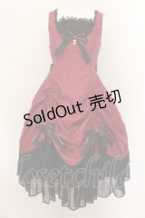 ALICE and the PIRATES / Memoire de Roseジャンパースカート  アカ×クロ O-24-08-19-027-PA-OP-IG-OS