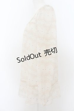 画像2: Cherir la femme / スカラップptチュニック M キナリ O-24-08-22-006-LO-TO-OW-ZT189