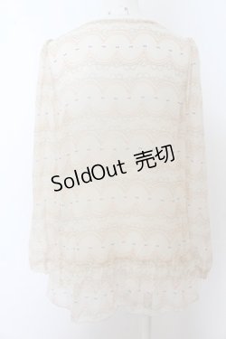 画像3: Cherir la femme / スカラップptチュニック M キナリ O-24-08-22-006-LO-TO-OW-ZT189