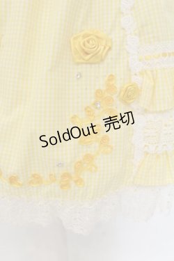 画像3: BABY,THE STARS SHINE BRIGHT / ギンガムチェック巻きバラドールワンピースセット  イエロー O-24-08-24-003-BA-OP-OW-OS
