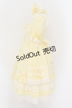 画像5: BABY,THE STARS SHINE BRIGHT / ギンガムチェック巻きバラドールワンピースセット  イエロー O-24-08-24-003-BA-OP-OW-OS