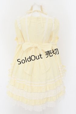 画像6: BABY,THE STARS SHINE BRIGHT / ギンガムチェック巻きバラドールワンピースセット  イエロー O-24-08-24-003-BA-OP-OW-OS