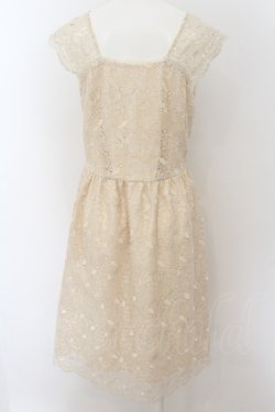 画像3: axes femme NOSTALGIE / ケミカル総レースワンピース M キナリ O-24-08-24-099-AX-OP-OW-ZT177