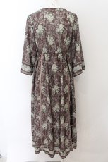 画像2: axes femme / ウォールオーナメント柄ワンピース M ブラウン O-24-08-24-115-AX-OP-IG-ZT081 (2)