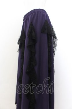 画像2: Qutie Frash / クモメッシュロングスカート  パープル O-24-08-27-021-QU-SK-OW-ZI