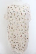 Franche Lippee / おもちゃ柄ラグランチュニック M アイボリー O-24-08-28-007-LO-TO-IG-ZY