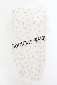 Franche Lippee / おもちゃ柄ラグランチュニック M アイボリー O-24-08-28-007-LO-TO-IG-ZY