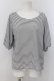 画像1: axes femme / Uネックボリューム袖Tシャツ F クロｘシロ O-24-08-30-031-AX-TS-YM-ZT063 (1)