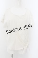 axes femme / レース切替プルオーバー  アイボリー O-24-08-30-038-AX-TO-IG-ZT091