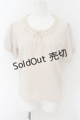 Physical Drop / はしごレースカットソー  ベージュ O-24-09-02-025-LO-TO-OW-ZT097