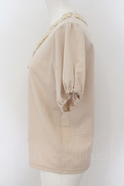 画像2: Physical Drop / はしごレースカットソー  ベージュ O-24-09-02-025-LO-TO-OW-ZT097