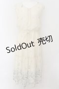 axes femme / 花柄ティアードノースリワンピ  イエロー O-24-09-02-031-AX-OP-IG-ZT199