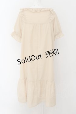 画像2: axes femme / コットン風フリルＡラインワンピース M イエロー O-24-09-02-033-AX-OP-IG-ZT234