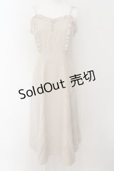 axes femme POETIQUE / パールチェーンキャミワンピ【パールチェーン欠品】  ピンクベージュ O-24-09-02-034-AX-OP-IG-ZT217