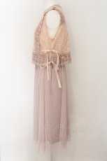 画像2: 【SALE】axes femme / レースチュールワンピース M ピンク O-24-09-02-043-AX-OP-OW-ZT217 (2)