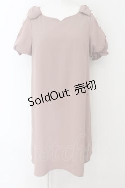 画像1: axes femme POETIQUE / 【タグ付き】肩レースAラインワンピース  ピンク O-24-09-02-047-AX-TO-IG-ZT120