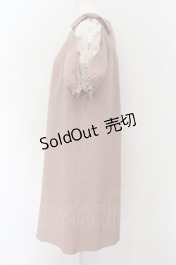 画像2: axes femme POETIQUE / 【タグ付き】肩レースAラインワンピース  ピンク O-24-09-02-047-AX-TO-IG-ZT120