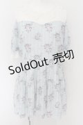 axes femme POETIQUE / 花柄シアーチェックミニワンピース M ミント O-24-09-02-055-AX-OP-IG-ZT117